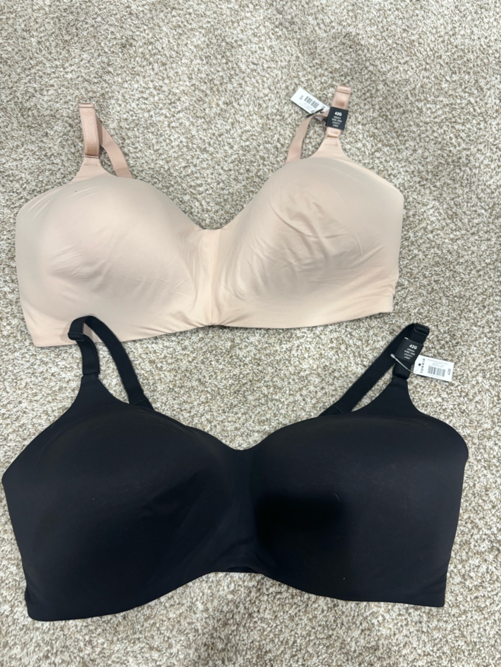 torrid Convertible Seamless Bras - Black & Nude